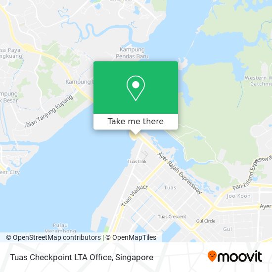 Tuas Checkpoint LTA Office map