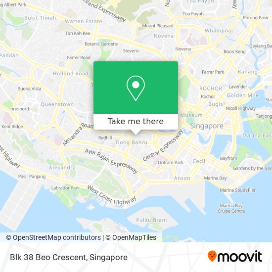 Blk 38 Beo Crescent地图
