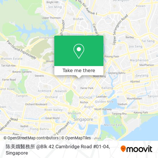 陈美娥醫務所 @Blk 42 Cambridge Road #01-04地图