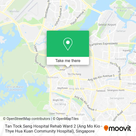 Tan Tock Seng Hospital Rehab Ward 2 (Ang Mo Kio - Thye Hua Kuan Community Hospital) map