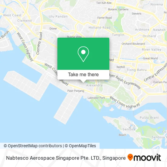 Nabtesco Aerospace Singapore Pte. LTD. map