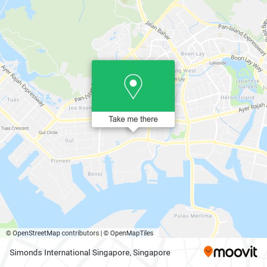 Simonds International Singapore map