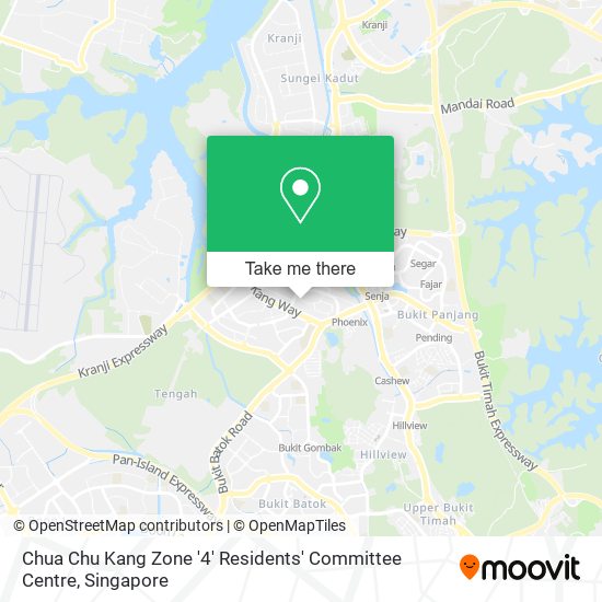 Chua Chu Kang Zone '4' Residents' Committee Centre map