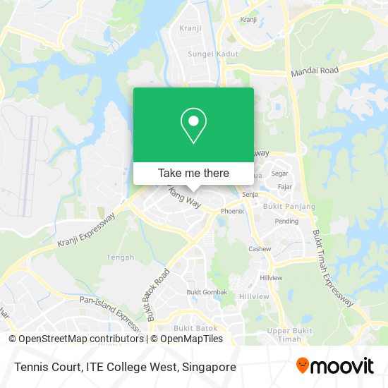 Tennis Court, ITE College West map