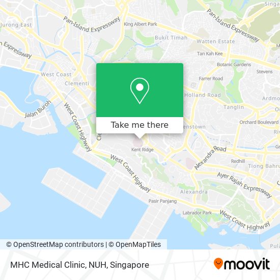 MHC Medical Clinic, NUH map