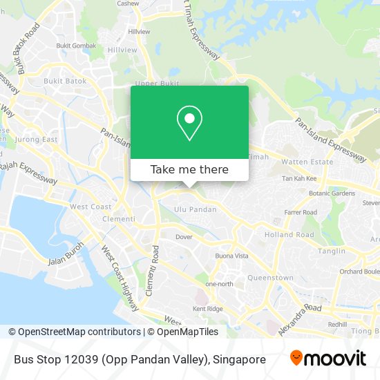 Bus Stop 12039 (Opp Pandan Valley) map