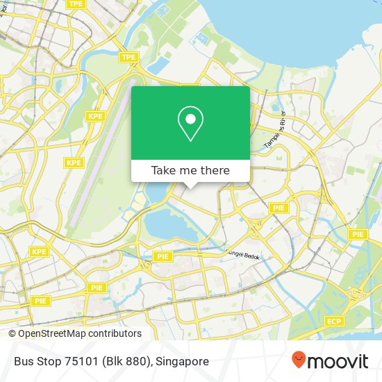 Bus Stop 75101 (Blk 880) map