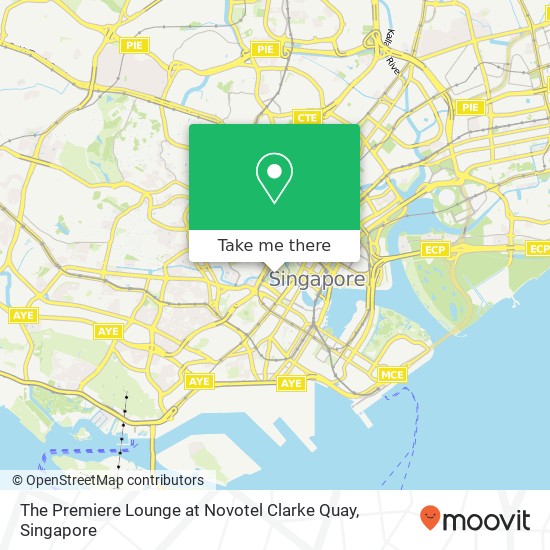 The Premiere Lounge at Novotel Clarke Quay map
