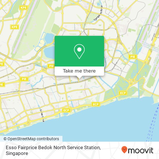 Esso Fairprice Bedok North Service Station map
