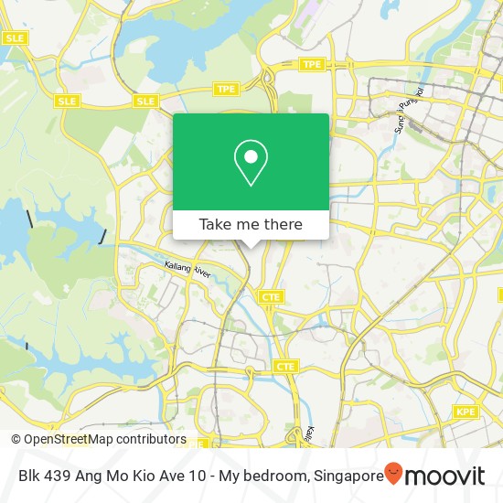 Blk 439 Ang Mo Kio Ave 10 - My bedroom map