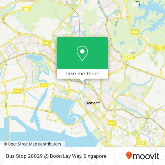 Bus Stop 28029 @ Boon Lay Way map