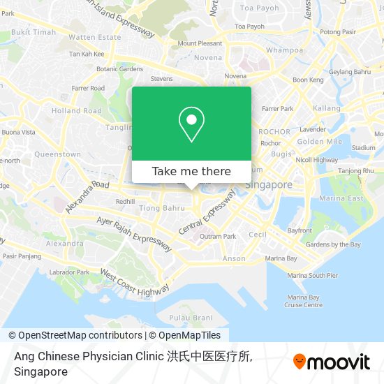 Ang Chinese Physician Clinic 洪氏中医医疗所 map