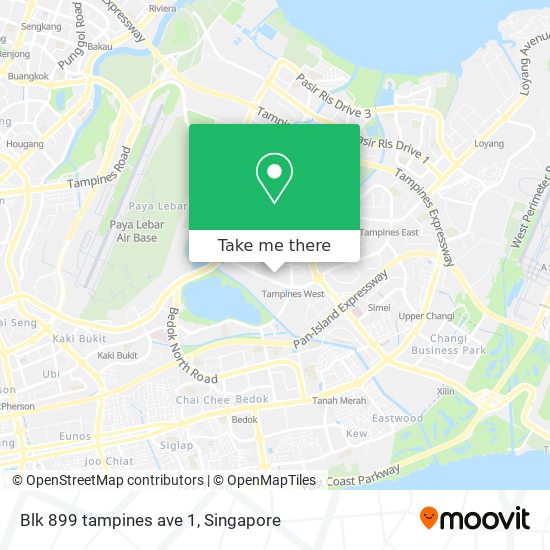 Blk 899 tampines ave 1地图