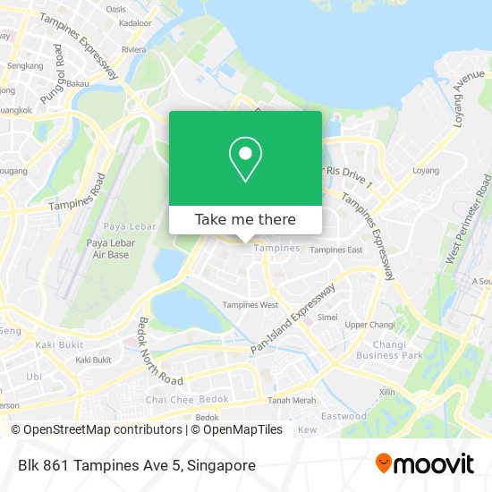 Blk 861 Tampines Ave 5地图