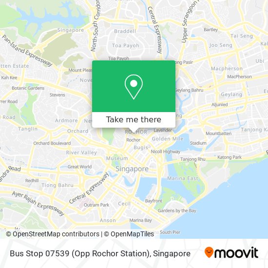Bus Stop 07539 (Opp Rochor Station) map