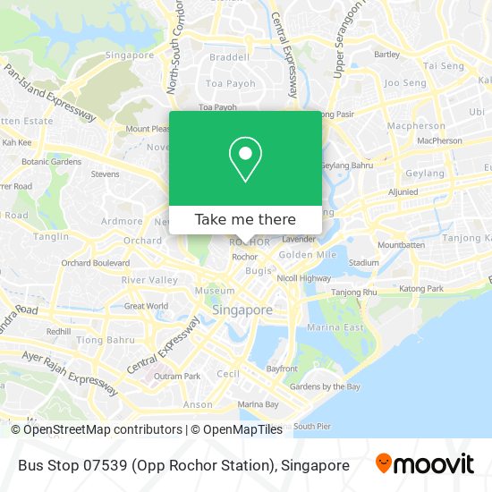 Bus Stop 07539 (Opp Rochor Station)地图