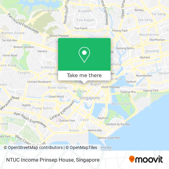 NTUC Income Prinsep House map