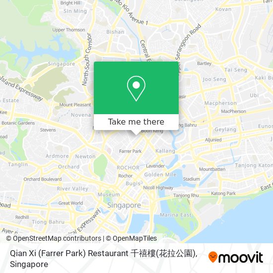 Qian Xi (Farrer Park) Restaurant 千禧樓(花拉公園) map