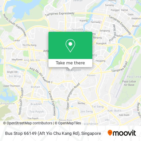 Bus Stop 66149 (Aft Yio Chu Kang Rd) map