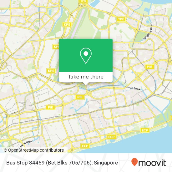 Bus Stop 84459 (Bet Blks 705 / 706) map