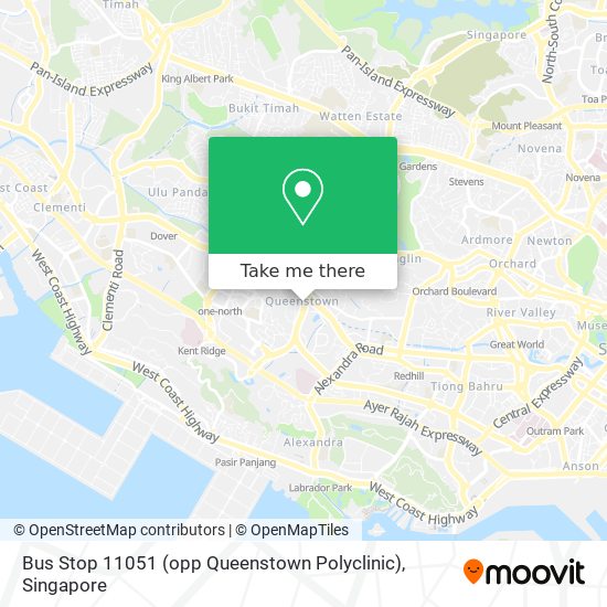 Bus Stop 11051 (opp Queenstown Polyclinic) map