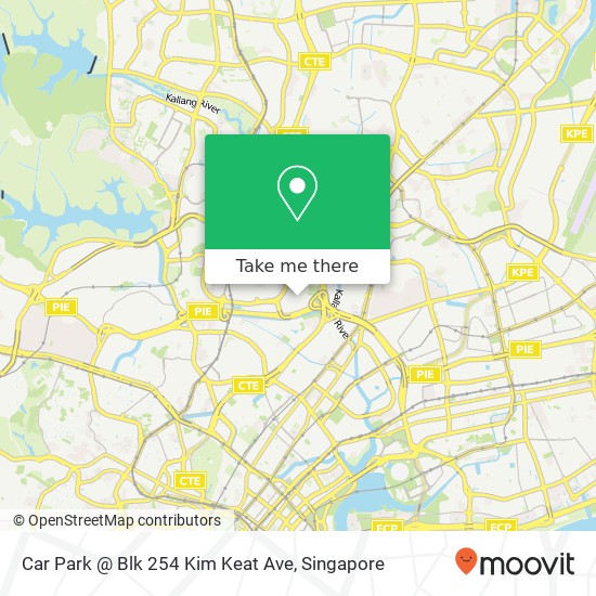 Car Park @ Blk 254 Kim Keat Ave map