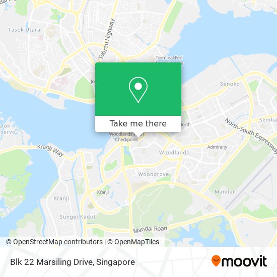 Blk 22 Marsiling Drive地图