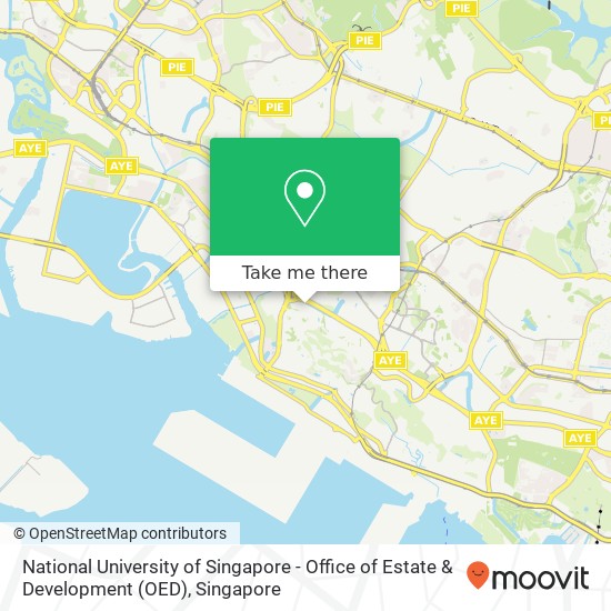 National University of Singapore - Office of Estate & Development (OED) map