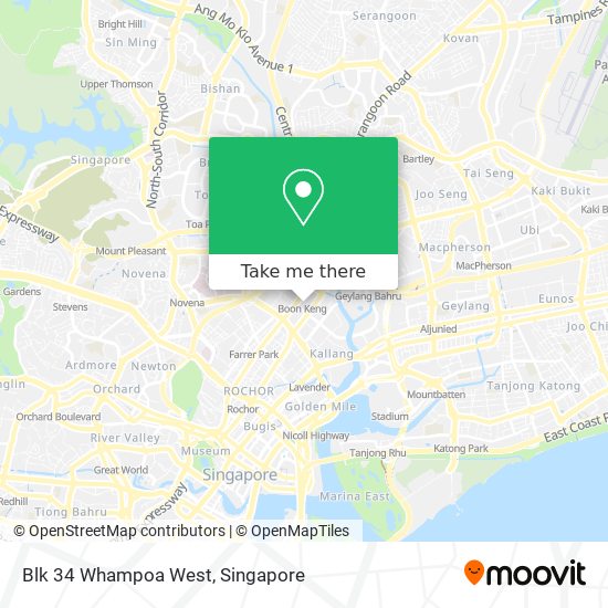 Blk 34 Whampoa West map