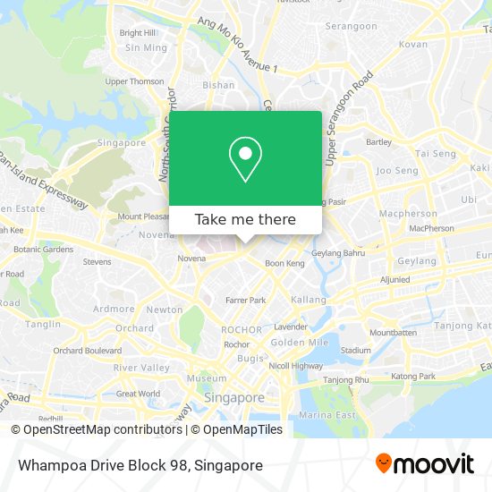 Whampoa Drive Block 98 map