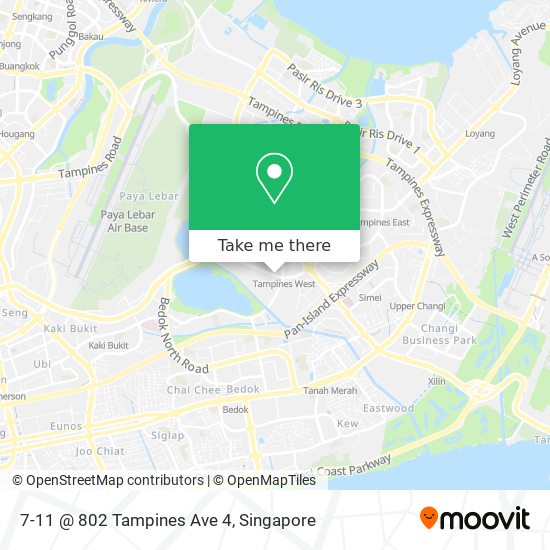 7-11 @ 802 Tampines Ave 4 map