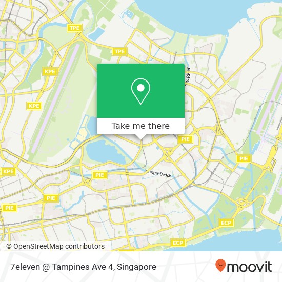 7eleven @ Tampines Ave 4 map