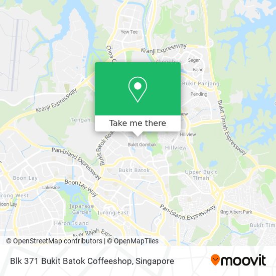 Blk 371 Bukit Batok Coffeeshop map