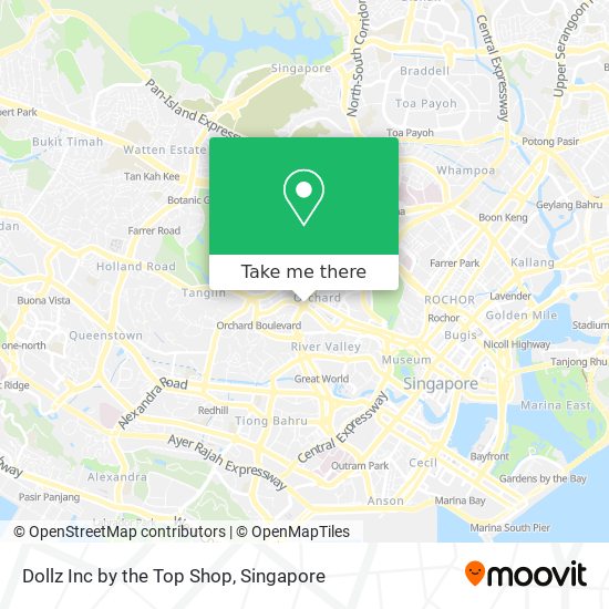 Dollz Inc by the Top Shop map