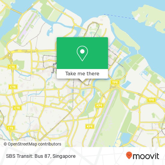 SBS Transit: Bus 87 map
