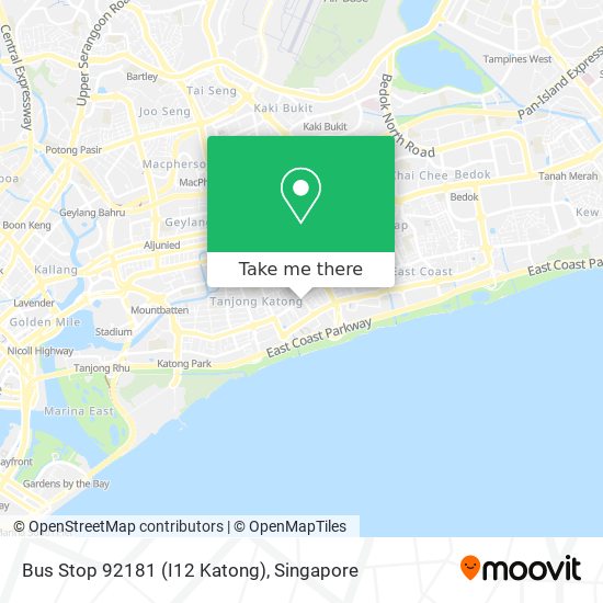 Bus Stop 92181 (I12 Katong)地图