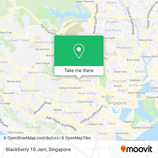 Blackberry 10 Jam map