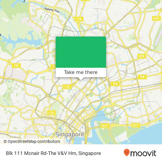 Blk 111 Mcnair Rd-The V&V Hm map