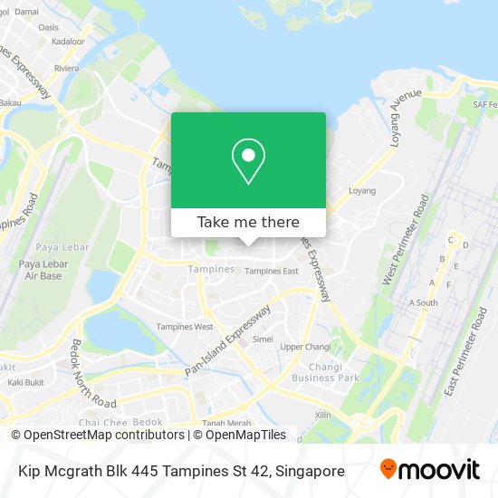 Kip Mcgrath Blk 445 Tampines St 42 map