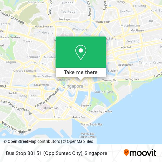 Bus Stop 80151 (Opp Suntec City) map