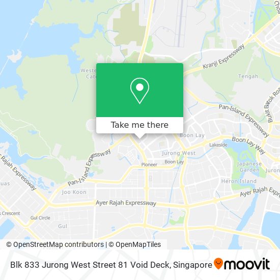 Blk 833 Jurong West Street 81 Void Deck地图