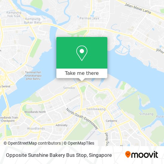 Opposite Sunshine Bakery Bus Stop地图