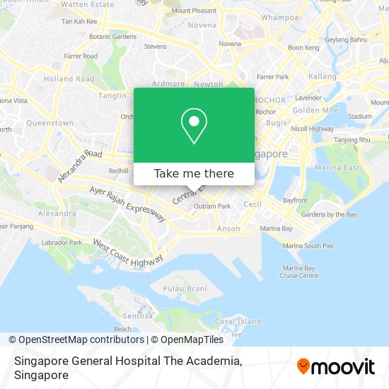 Singapore General Hospital The Academia map