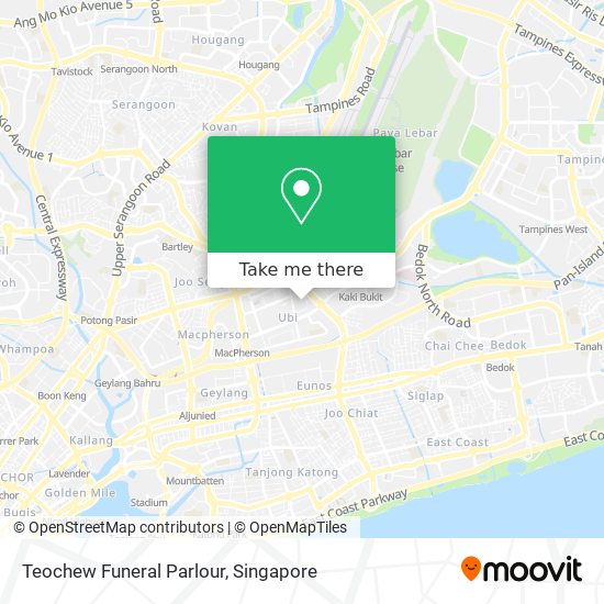 Teochew Funeral Parlour map