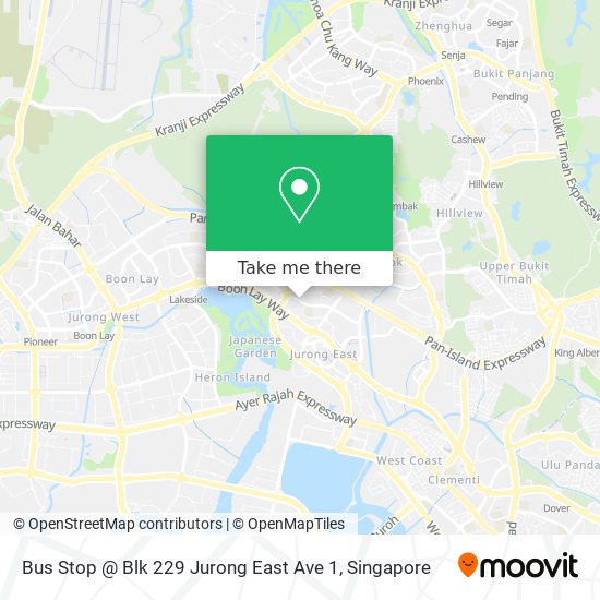 Bus Stop @ Blk 229 Jurong East Ave 1 map