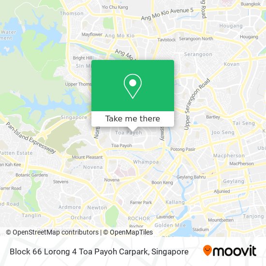 Block 66 Lorong 4 Toa Payoh Carpark map