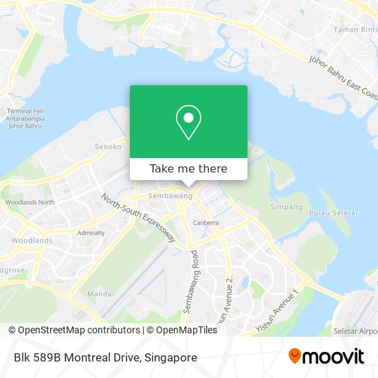 Blk 589B Montreal Drive地图