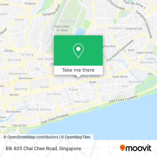 Blk 805 Chai Chee Road map