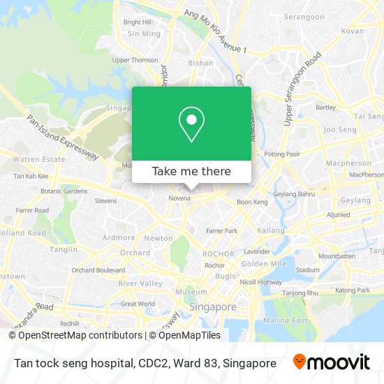 Tan tock seng hospital, CDC2, Ward 83地图