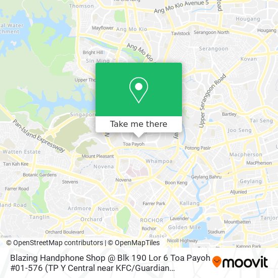 Blazing Handphone Shop @ Blk 190 Lor 6 Toa Payoh #01-576 (TP Y Central near KFC / Guardian Pharmacy) map